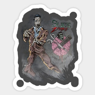 Dapper Zombie Sticker